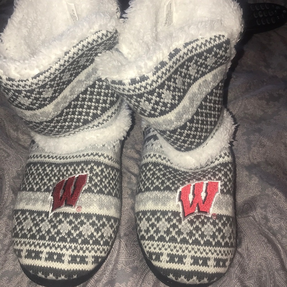 Wisconsin Badger slippers